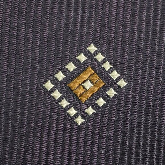 Ermenegildo Zegna Men’s Silk Tie Geometric Luxury Designer Necktie Made in Italy - Picture 2 of 3